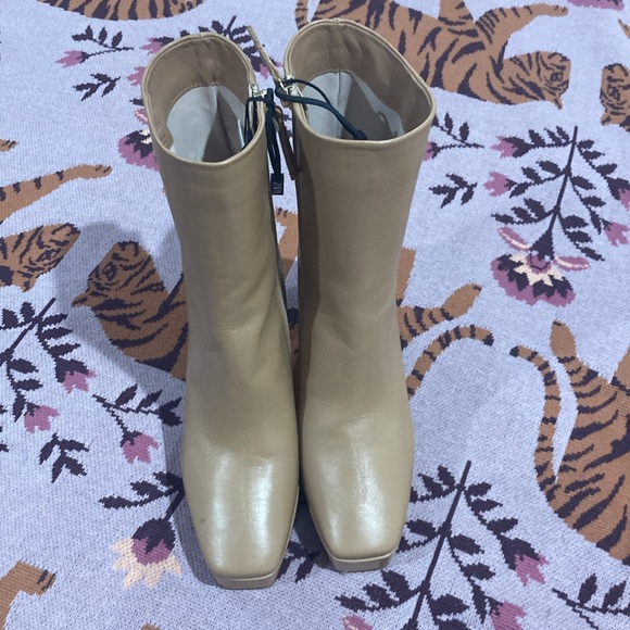 Zara Leather platform Heleed Ankle booties leather - Picture 3 of 8